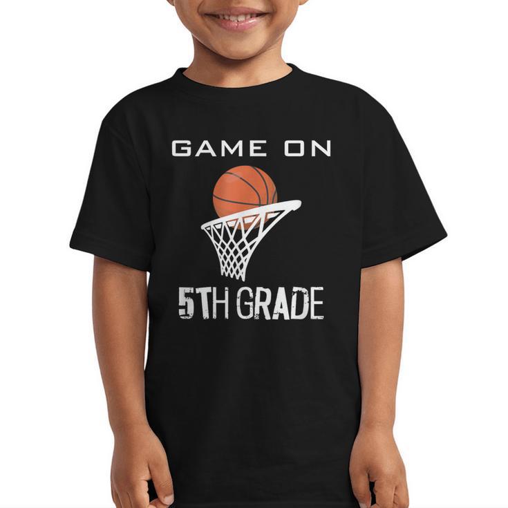 Back To School Game On 5th Grade Basketball Kids Graphic Kid T-Shirt