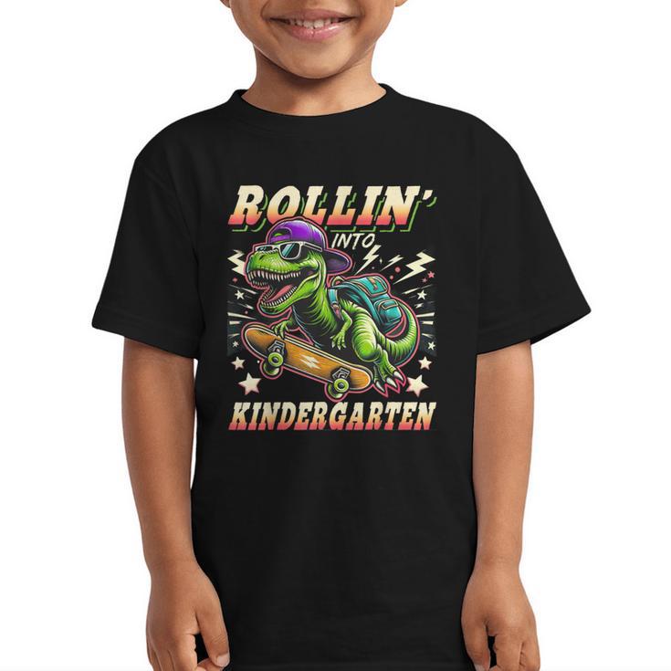 Back To School Kindergarten Dinosaur First Day Of School Boy Graphic Kid T-Shirt