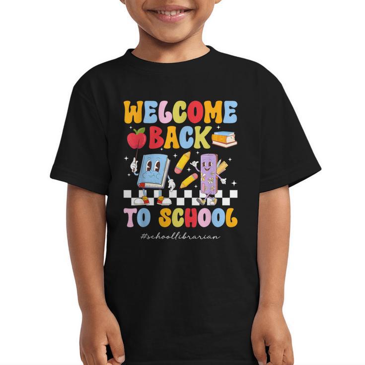 Back To School Librarian First Day Of School Librarian Graphic Kid T-Shirt