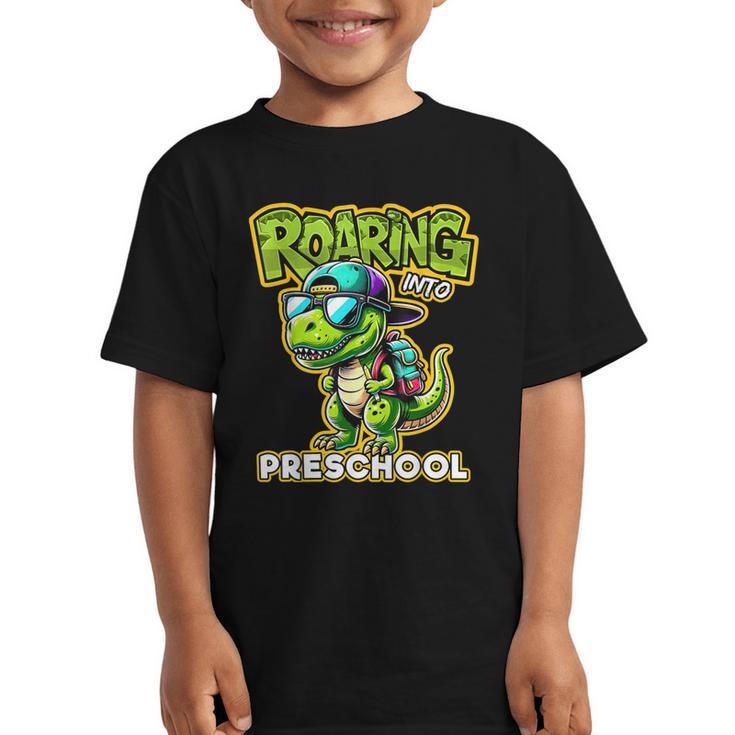 Back To School Preschool Dinosaur First Day Of School Boy Graphic Kid T-Shirt