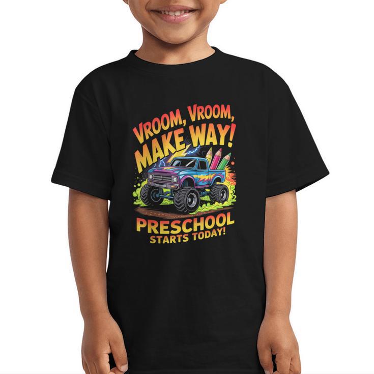 Back To School Preschool Pre-K Monster Truck First Day Boys Graphic Kid T-Shirt