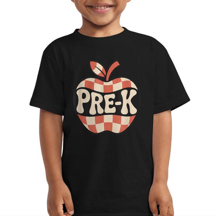 Back To School Retro Apple PRE-K Classroom Graphic Kid T-Shirt