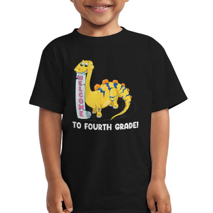 Back To School Welcome To Fourth Grade Graphic Kid T-Shirt