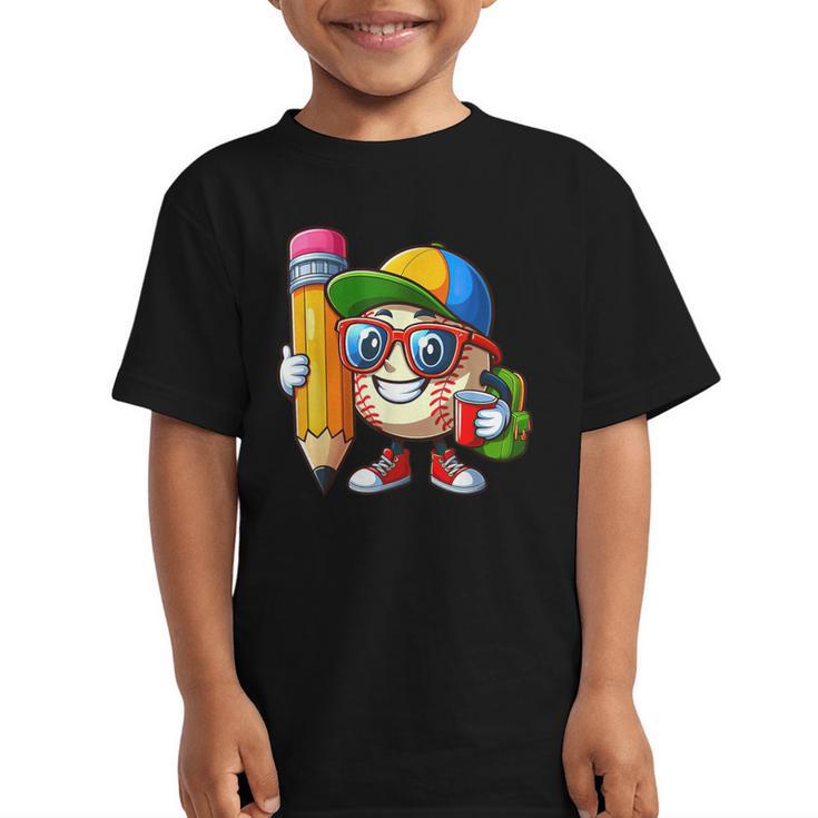 Baseball Lovers Pencil Back To School Kids Boys Girls Graphic Kid T-Shirt