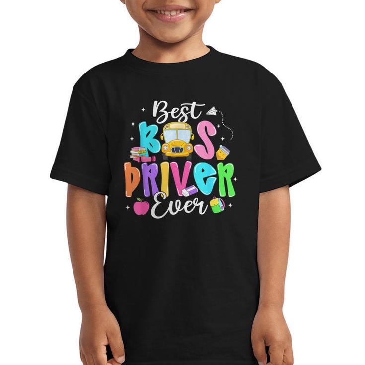 Best Bus Driver Ever Back To School Graphic Kid T-Shirt
