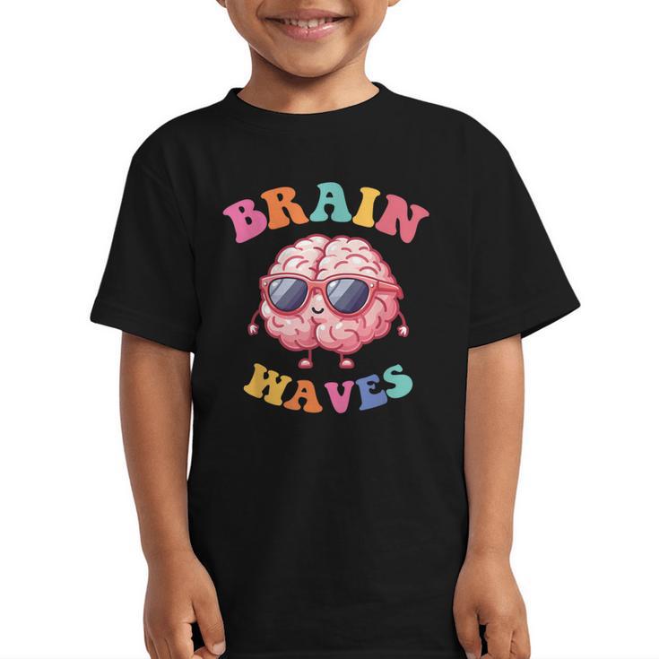 Brain Waves Last Day Of School Back To School Graphic Kid T-Shirt
