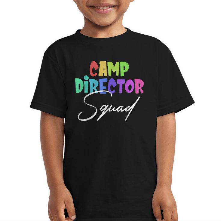 Camp Director Squad Counselor Camper Camping Back To School Graphic Kid T-Shirt