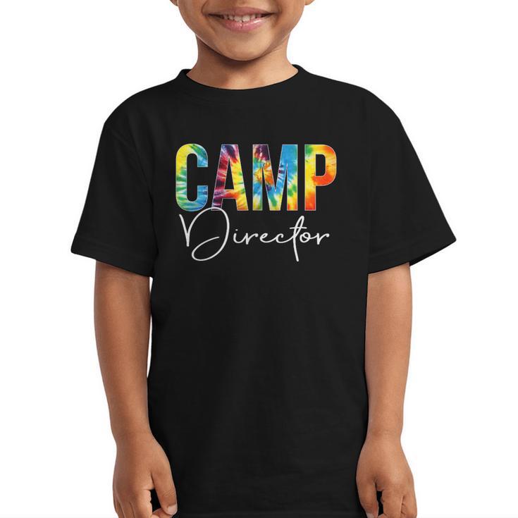 Camp Director Women Tie Dye Back To School Appreciation Day Graphic Kid T-Shirt