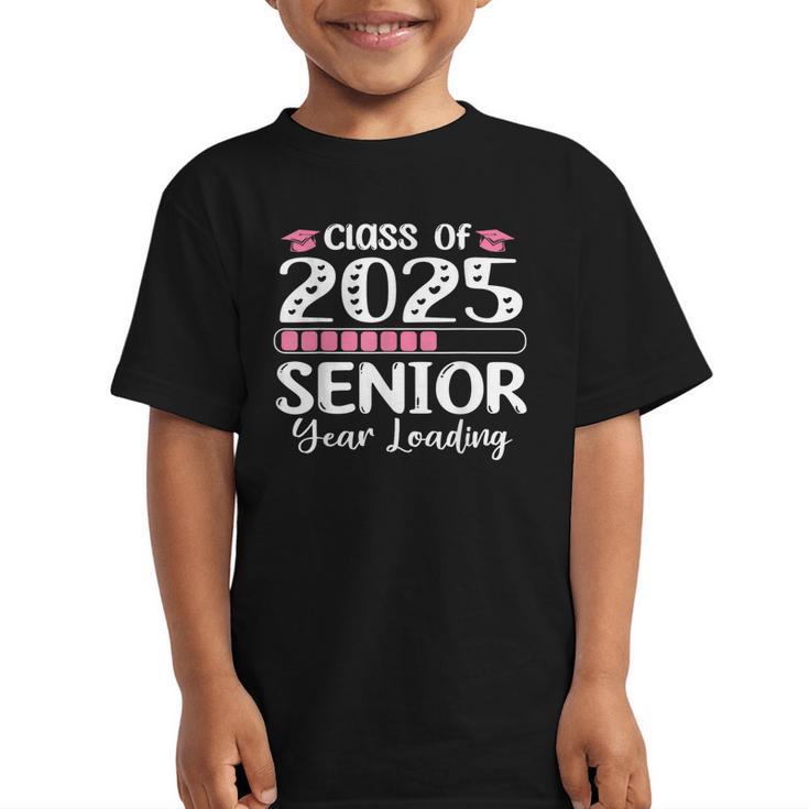Class Of 2025 Senior Year Loading Back To School 2025 Graphic Kid T-Shirt