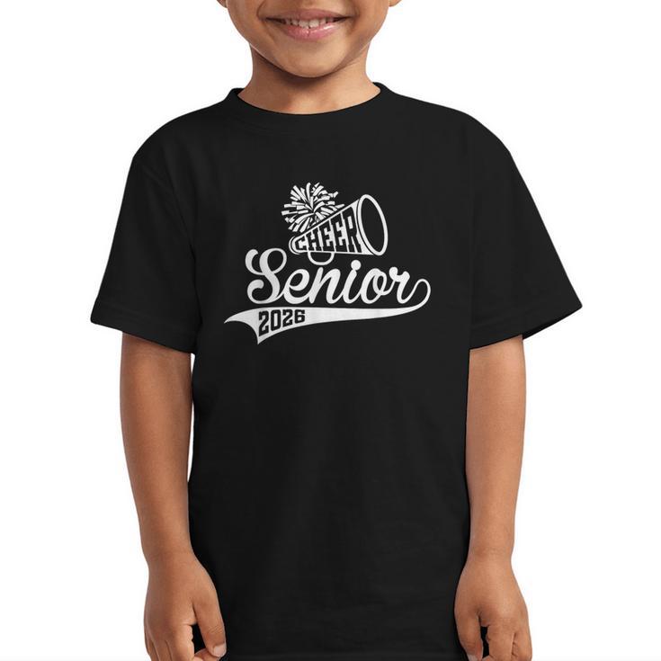 Class Of 2026 Senior Year Cheer Back To School Cheerleader Graphic Kid T-Shirt