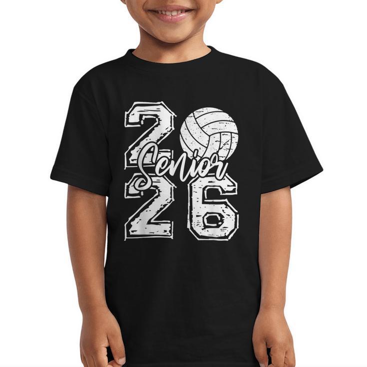 Class Of 2026 Volleyball Senior 2026 Back To School Graphic Kid T-Shirt