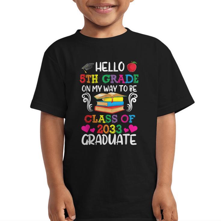 Class Of 2033 For Kids Back To School 5th Grade Graphic Kid T-Shirt