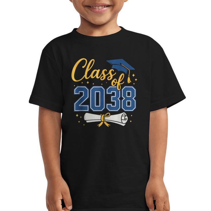 Class Of 2038 Grow With Me Kindergarten Back To School Graphic Kid T-Shirt