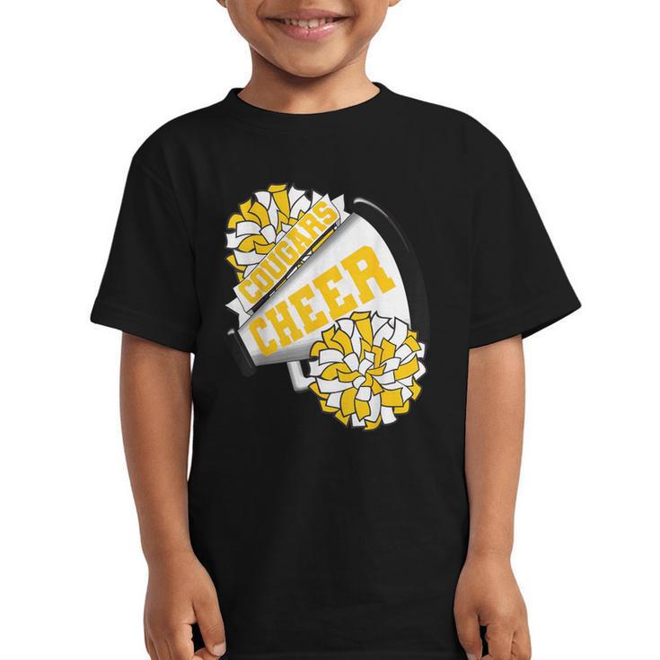 Cougars Cheer Back To School Cheerleading Spirit GY Graphic Kid T-Shirt