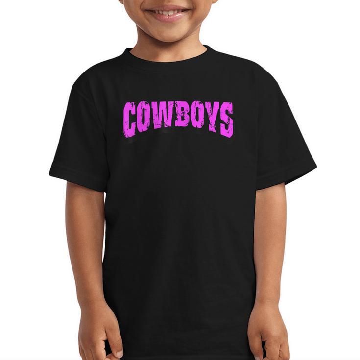 Cowboys Back To School Spirit Pk Graphic Kid T-Shirt