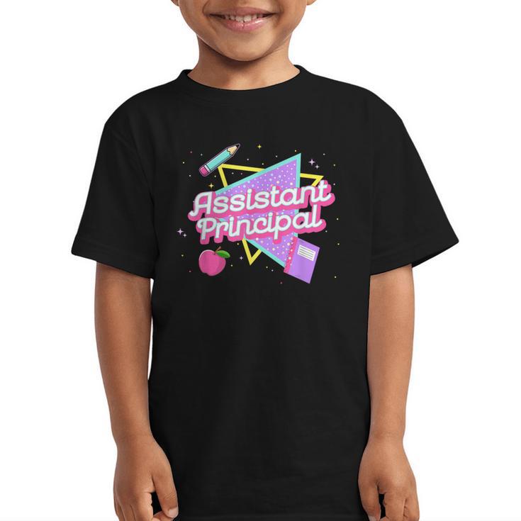 Cute Assistant Principal Shirt 80's 90's Back To School Graphic Kid T-Shirt