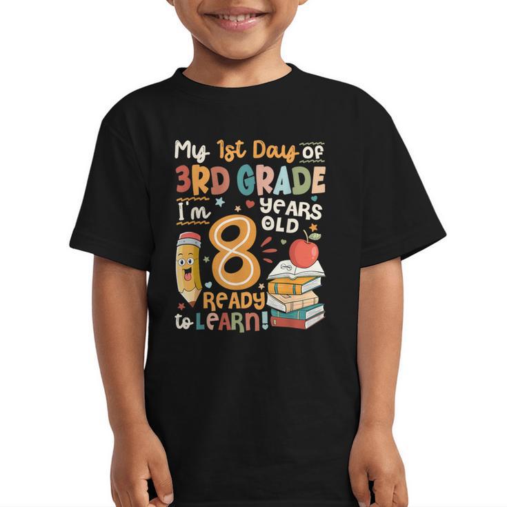 Cute My First Day Of 3rd Grade Back To School Boys Girls Graphic Kid T-Shirt