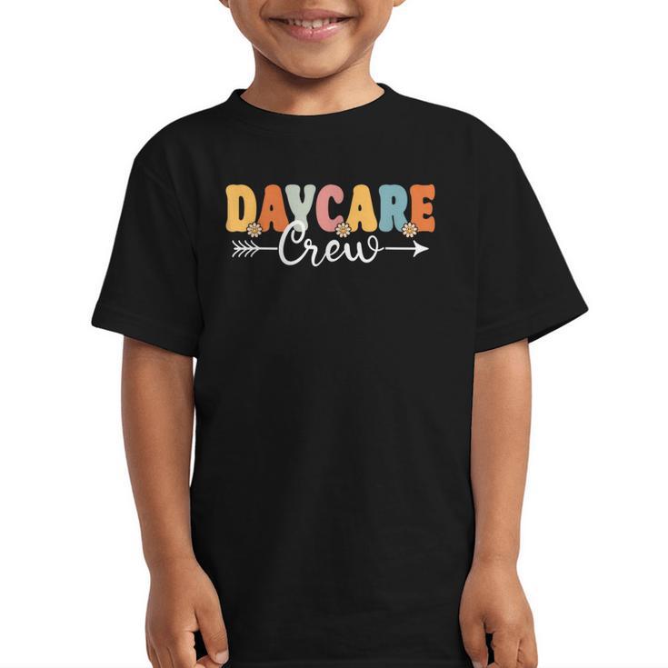 Daycare Crew Back To School Childcare Provider Graphic Kid T-Shirt