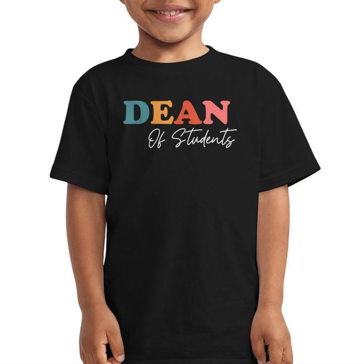 Dean Of Students Boho Cute Back To School Dean Graphic Kid T-Shirt