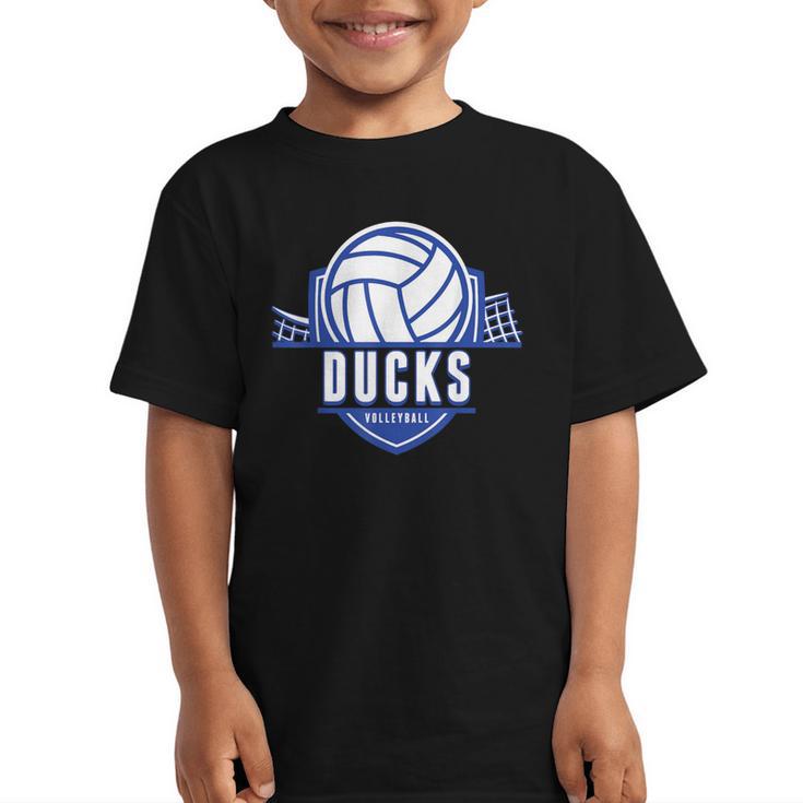 Ducks Volleyball Back To School Spirit B Graphic Kid T-Shirt