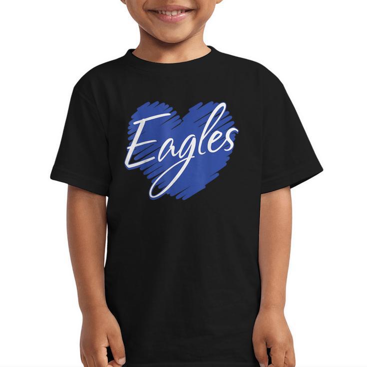 Eagles Heart Back To School Spirit B Graphic Kid T-Shirt