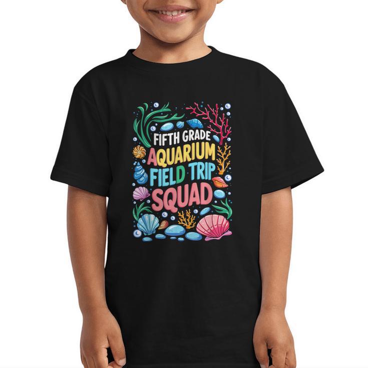 Fifth Grade Aquarium Trip Squad Matching Back To School Graphic Kid T-Shirt