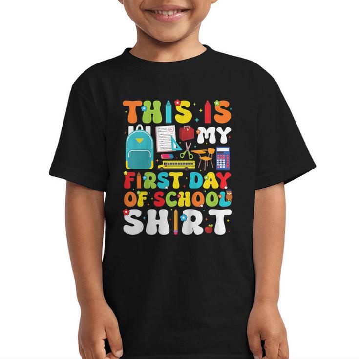 First Day Of School Shirt Boys Girls Back To School Graphic Kid T-Shirt