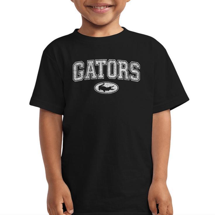 Gators High School Spirit Fan Team Gator Back To School Graphic Kid T-Shirt