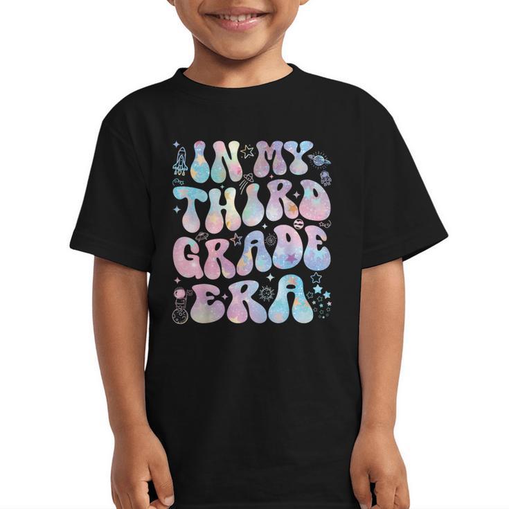 Groovy In My Third Grade Era Tie Dye Kids Boy Back To School Graphic Kid T-Shirt