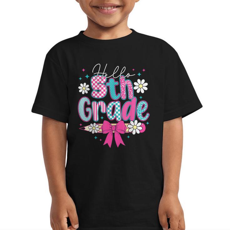 Hello Fifth Grade Team 5th Grade Back To School Boys Girls Graphic Kid T-Shirt