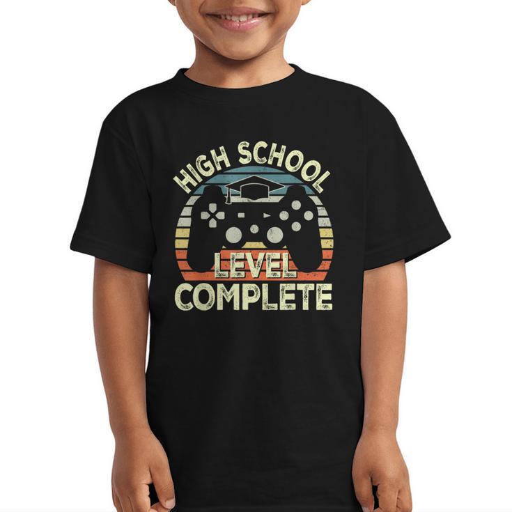 High School Level Unlocked Video Game Back To School Boys Graphic Kid T-Shirt