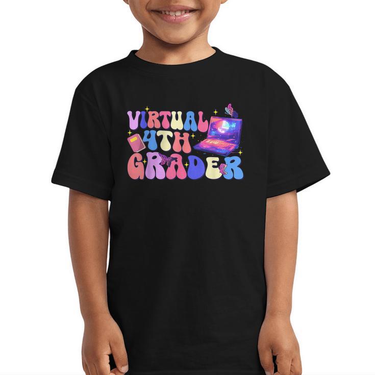 Homeschool 4th Grade Virtual 4th Grader Back To School Graphic Kid T-Shirt