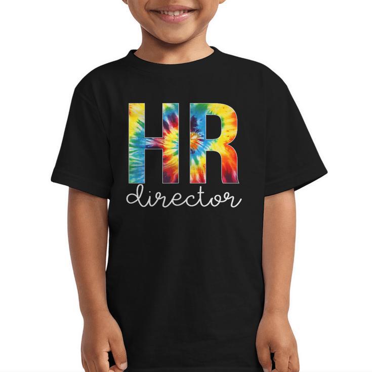HR Director For Work Tie Dye Back To School Appreciation Day Graphic Kid T-Shirt