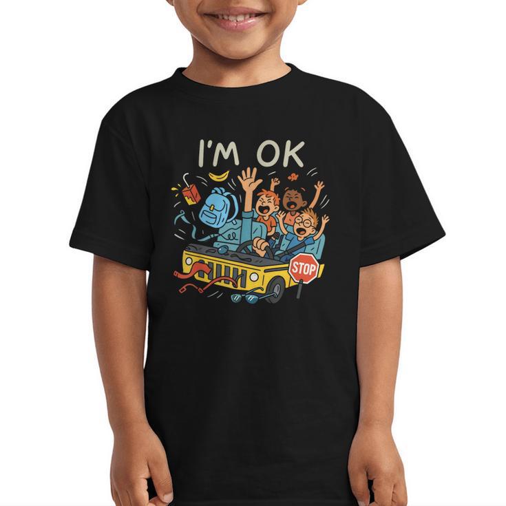 Humorous Graphic Art For School Bus Driver Back To School Graphic Kid T-Shirt