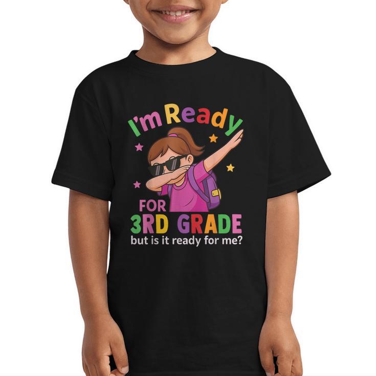 I'm Ready For 3rd Grade Girl Back To School For Students Graphic Kid T-Shirt