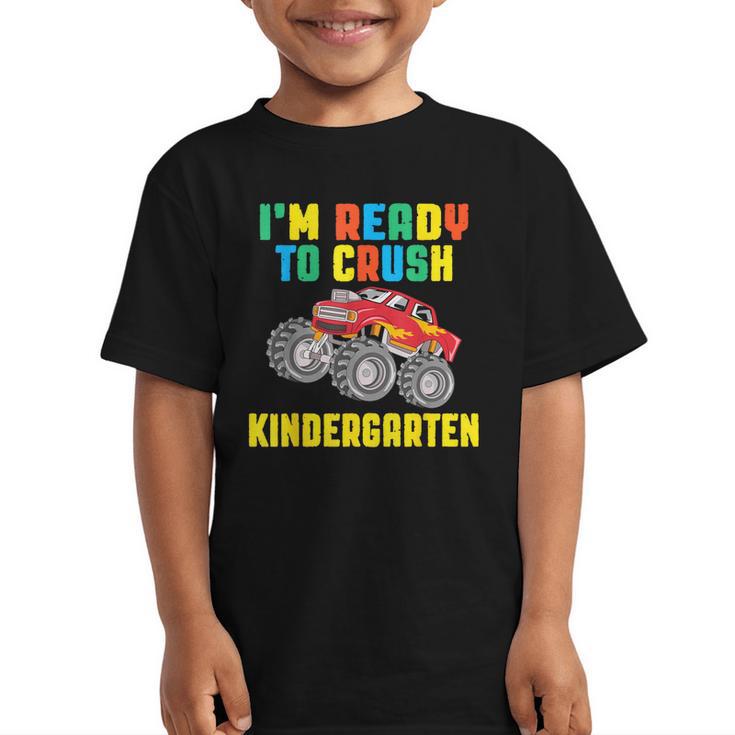 I'm Ready To Crush Kindergarten Dinosaur Back To School Boys Graphic Kid T-Shirt