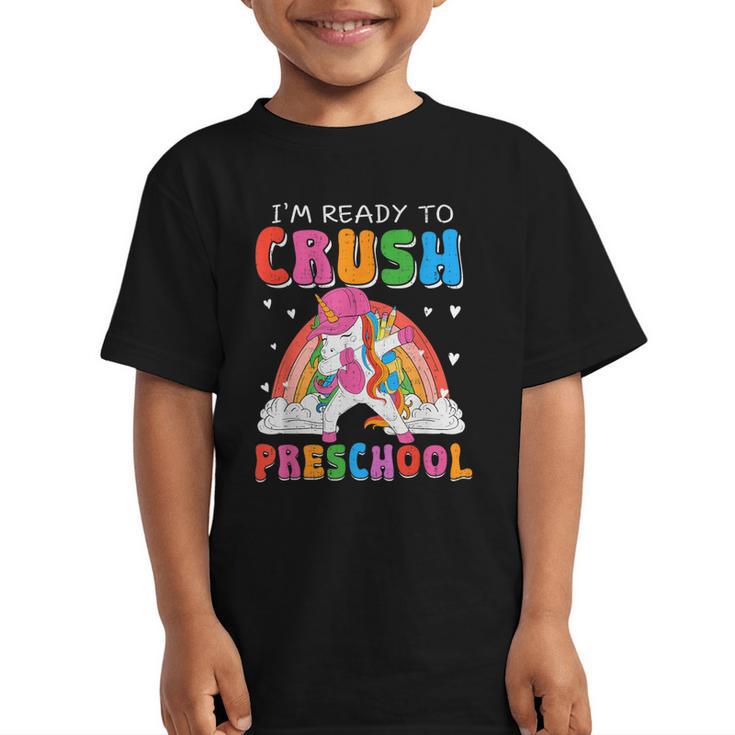 I'm Ready To Crush Preschool Unicorn Back To School Girl Kid Graphic Kid T-Shirt