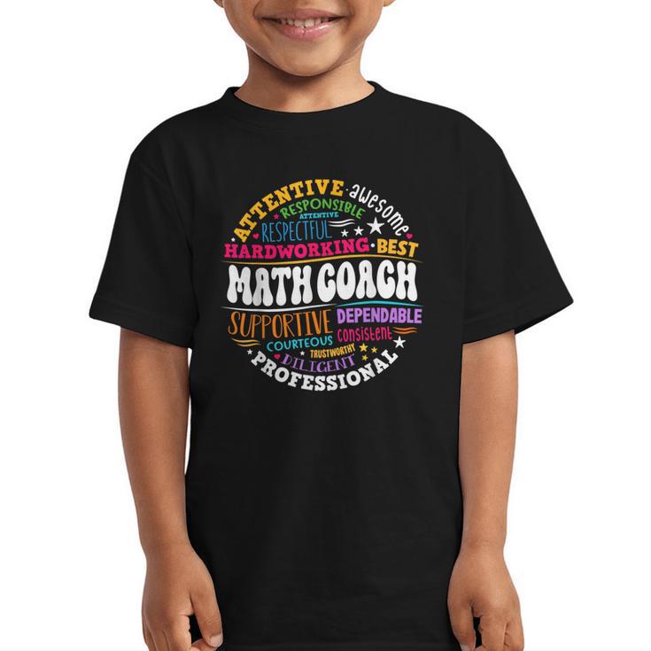 Instructional Math Coach Crew Back To School Matching Group Graphic Kid T-Shirt