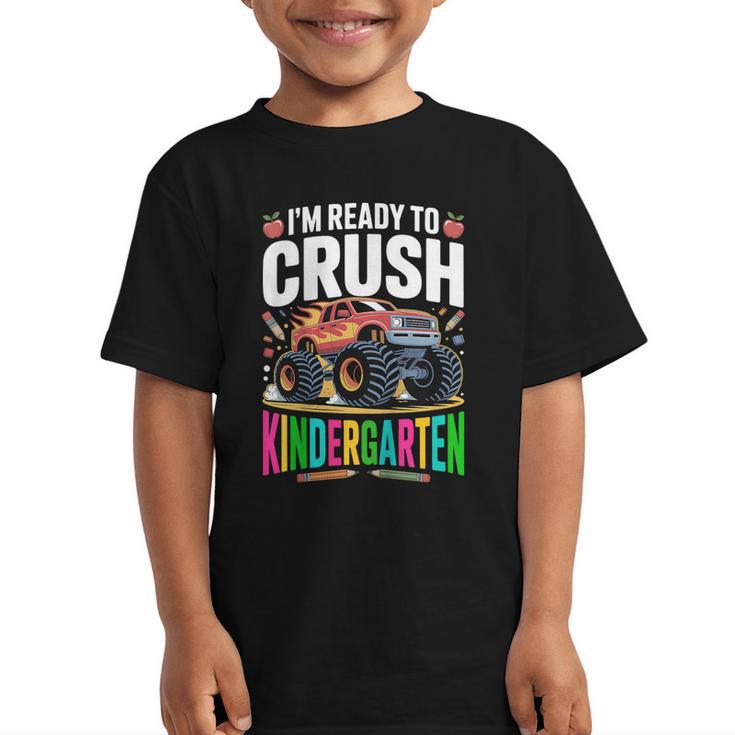 Kids Back To School I'm Ready To Crush Kindergarten For Boys Graphic Kid T-Shirt