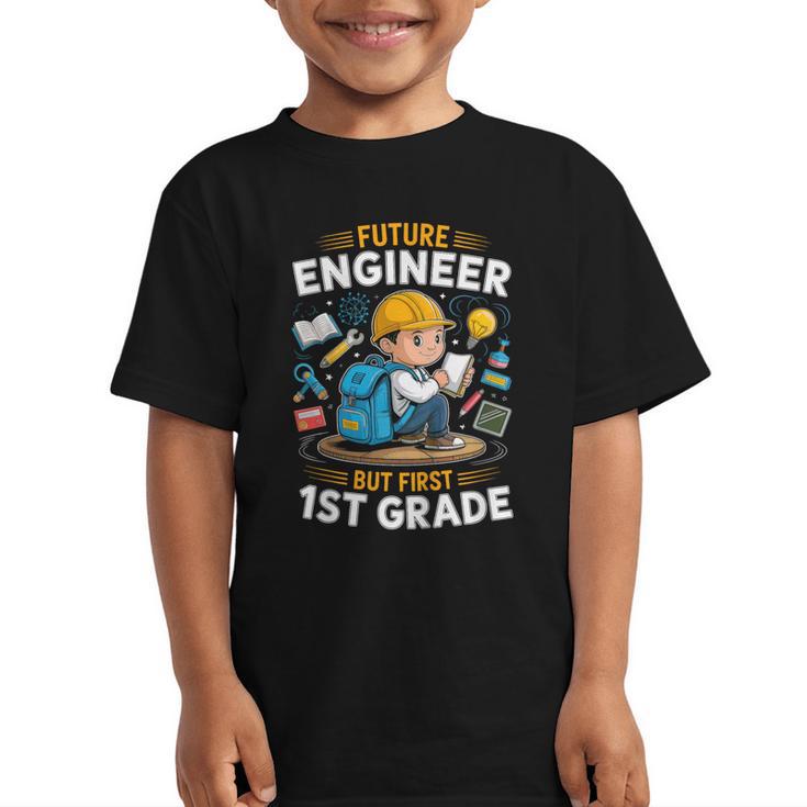 Kids Future Engineer 1st Grade Student Back To School Boys Kid Graphic Kid T-Shirt