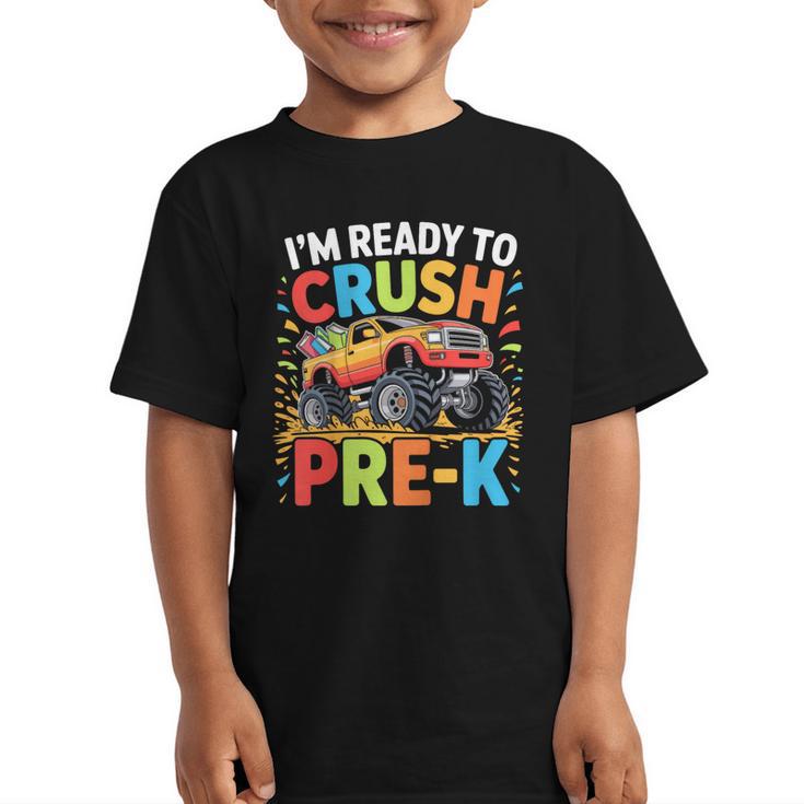 Kids I'm Ready To Crush Pre-K Shirt Back To School PreK Boy Graphic Kid T-Shirt