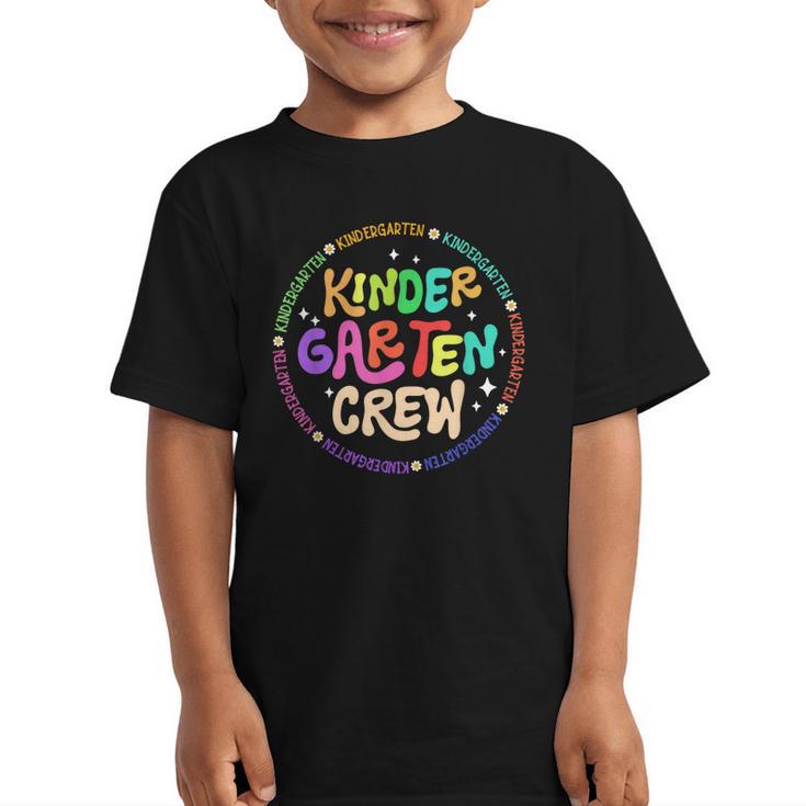 Kindergarten Crew Team Back To School 1st Day Of School Graphic Kid T-Shirt