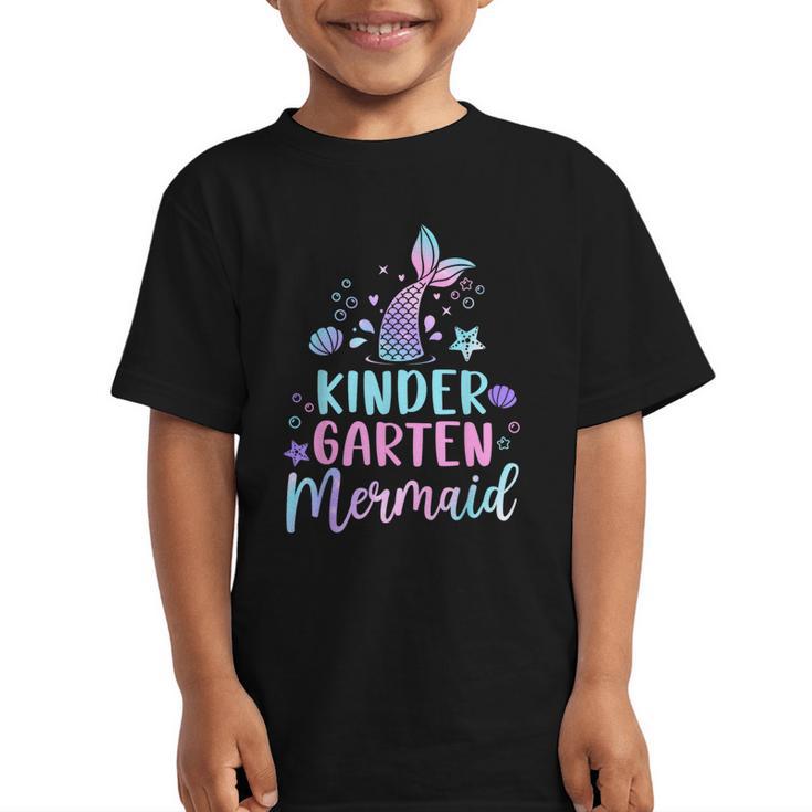 Kindergarten Mermaid Back To School Girls First Day Kinder Graphic Kid T-Shirt