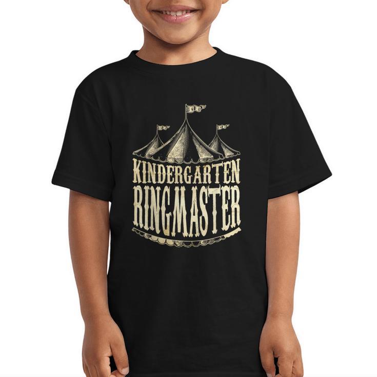 Kindergarten Ringmaster Carnival Back To School Circus Staff Graphic Kid T-Shirt