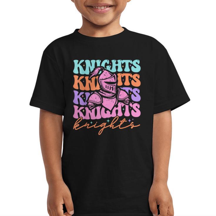 Knights Mascot Back To School Spirit Sports Men Women Groovy Graphic Kid T-Shirt
