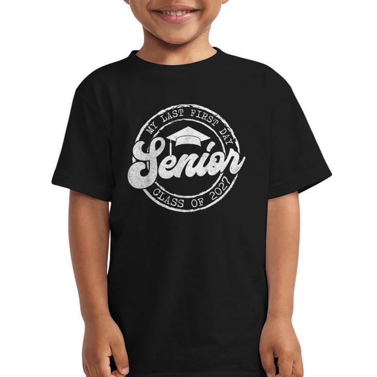 My Last First Day Senior 27 Class Of 2027 Back To School Graphic Kid T-Shirt