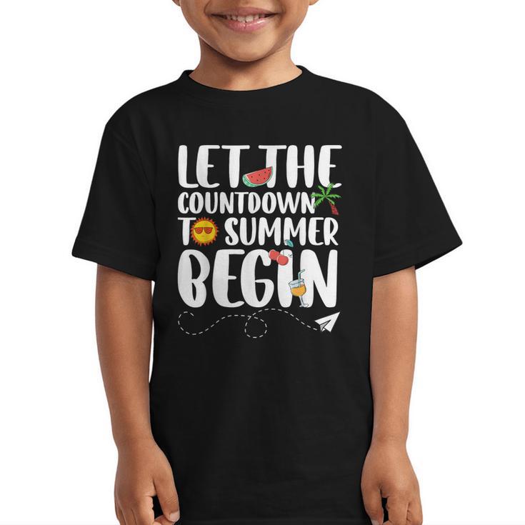 Let The Countdown To Summer Begin Back To School Graphic Kid T-Shirt