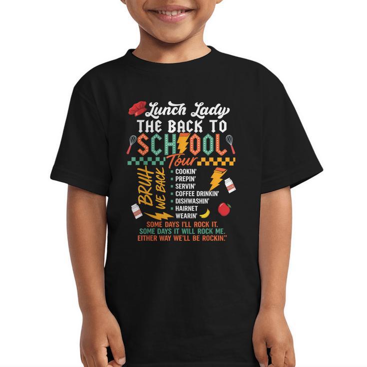 Lunch Lady Back To School Tour Graphic Kid T-Shirt