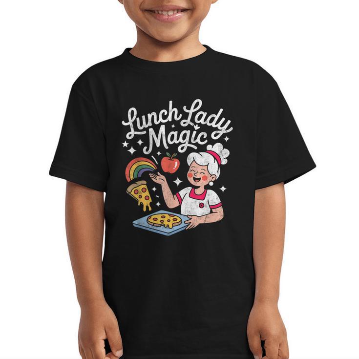 Lunch Lady Magic Cafeteria Worker Back To School Women Girls Graphic Kid T-Shirt