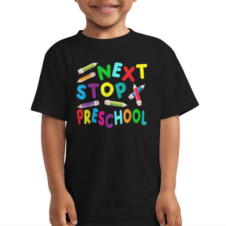 Next Stop Preschool Preschool Back To School 2024 Graphic Kid T-Shirt